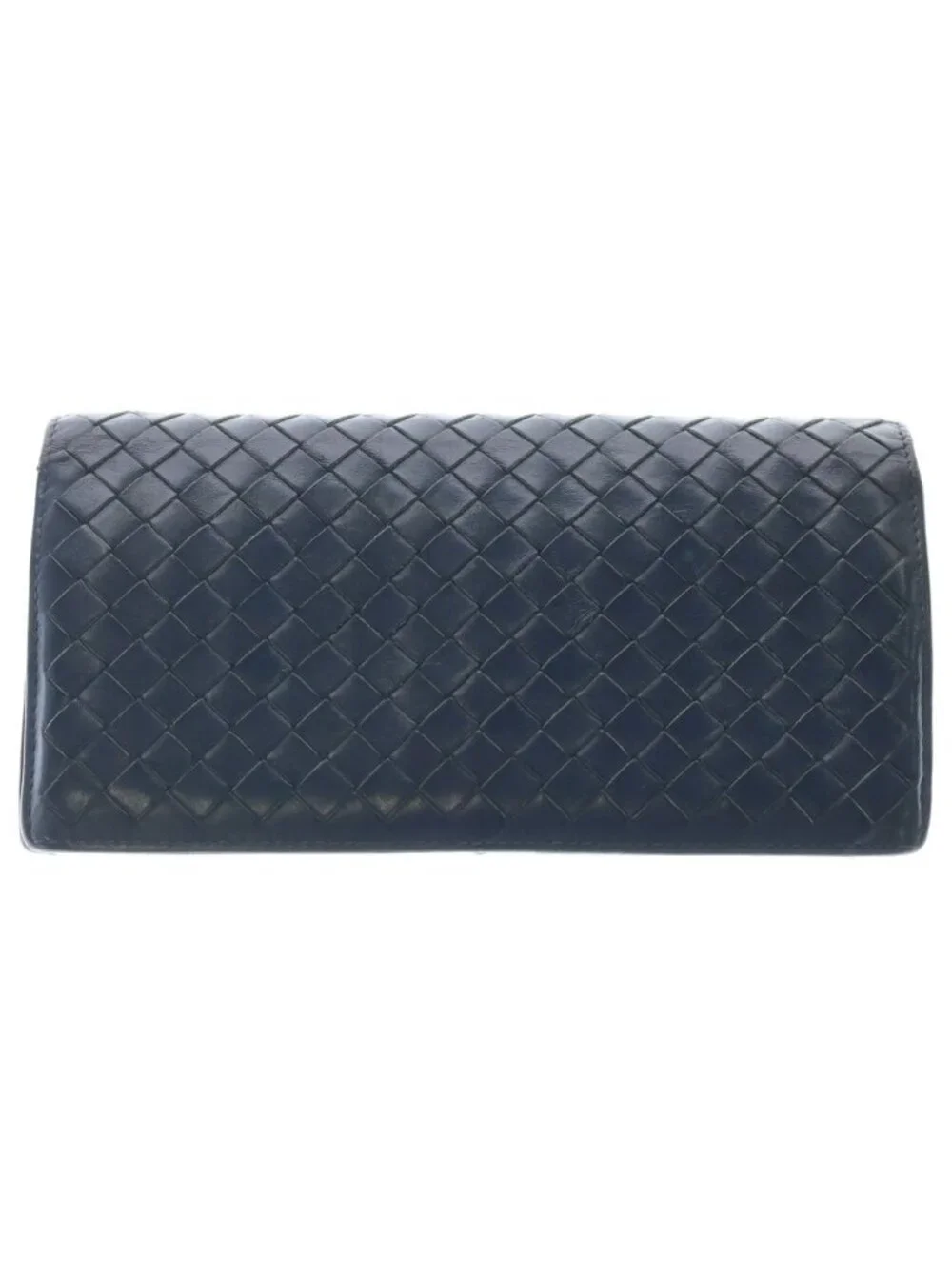Bottega Veneta Intrecciato Light Tourmaline Bifold Wallet Navy